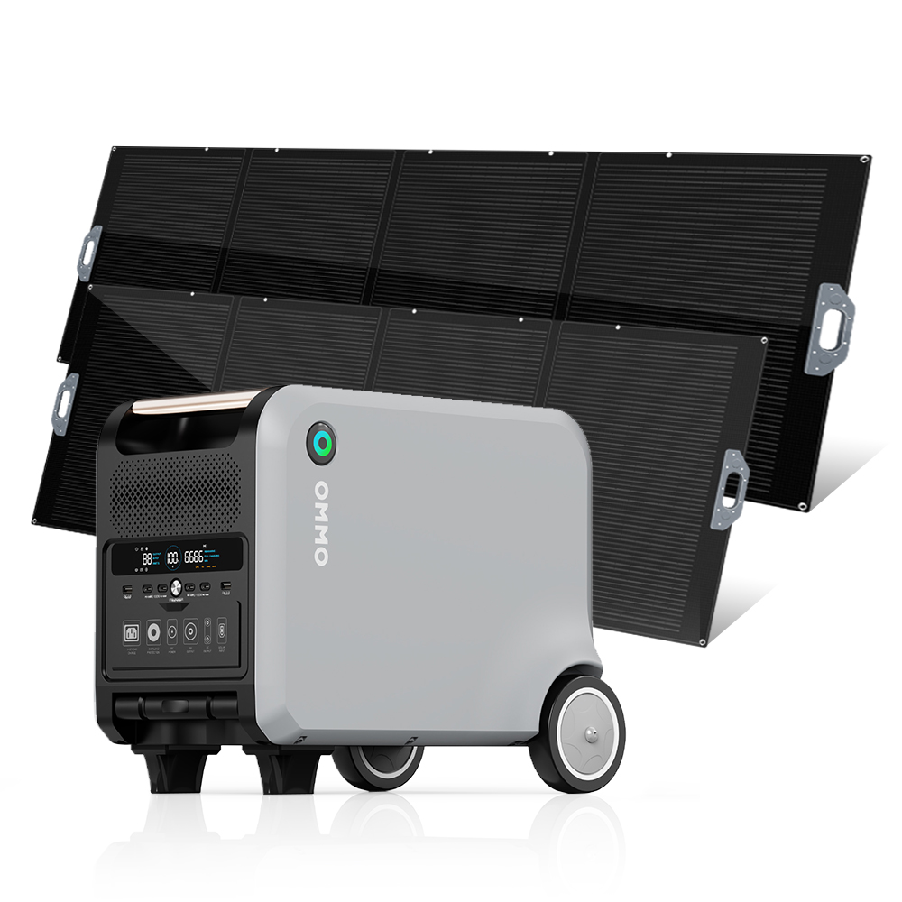 Solar Panel 200W - OMMO OM-PV200Z Hoogrendement 200W Volledig Zwart