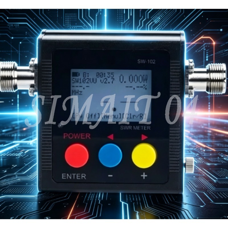 Energy Monitor Meter - SW102 125-520MHz VHF/UHF SWR-vermogenmeter, digitale RF-meter