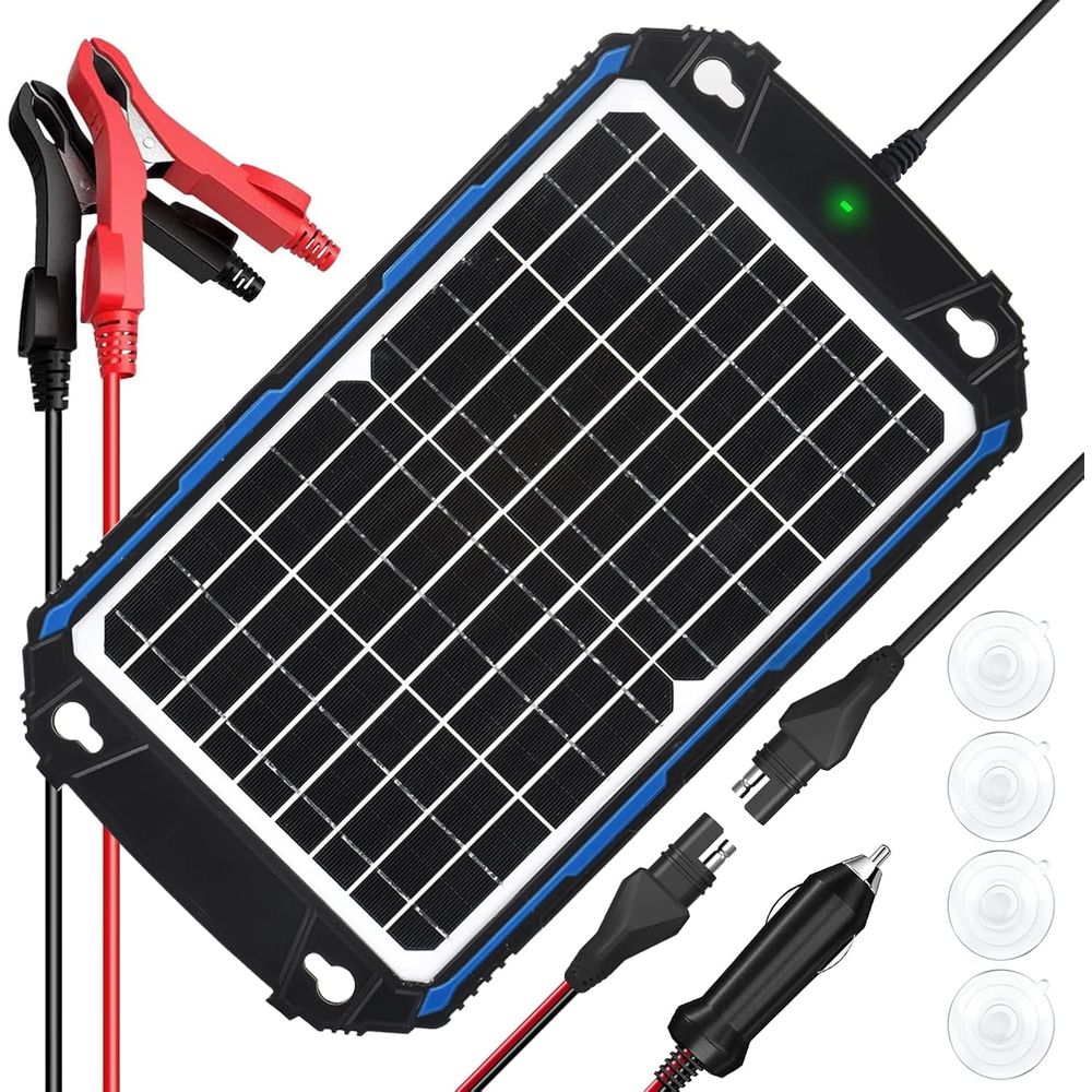Charge Controller Solar - Waterdichte 12W 12V zonnebatterijlader & -onderhouder