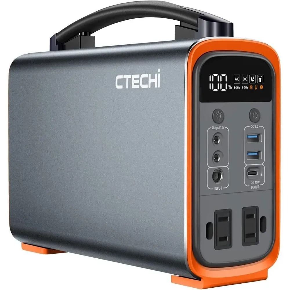 Portable Power Station - 320 Wh Lifepo4 draagbare krachtcentrale, zonnegeneratoren