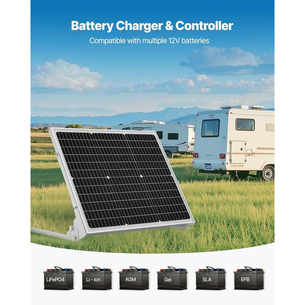 50W 12V Solar Batterij Onderho - Solar Panel recensie en prijs