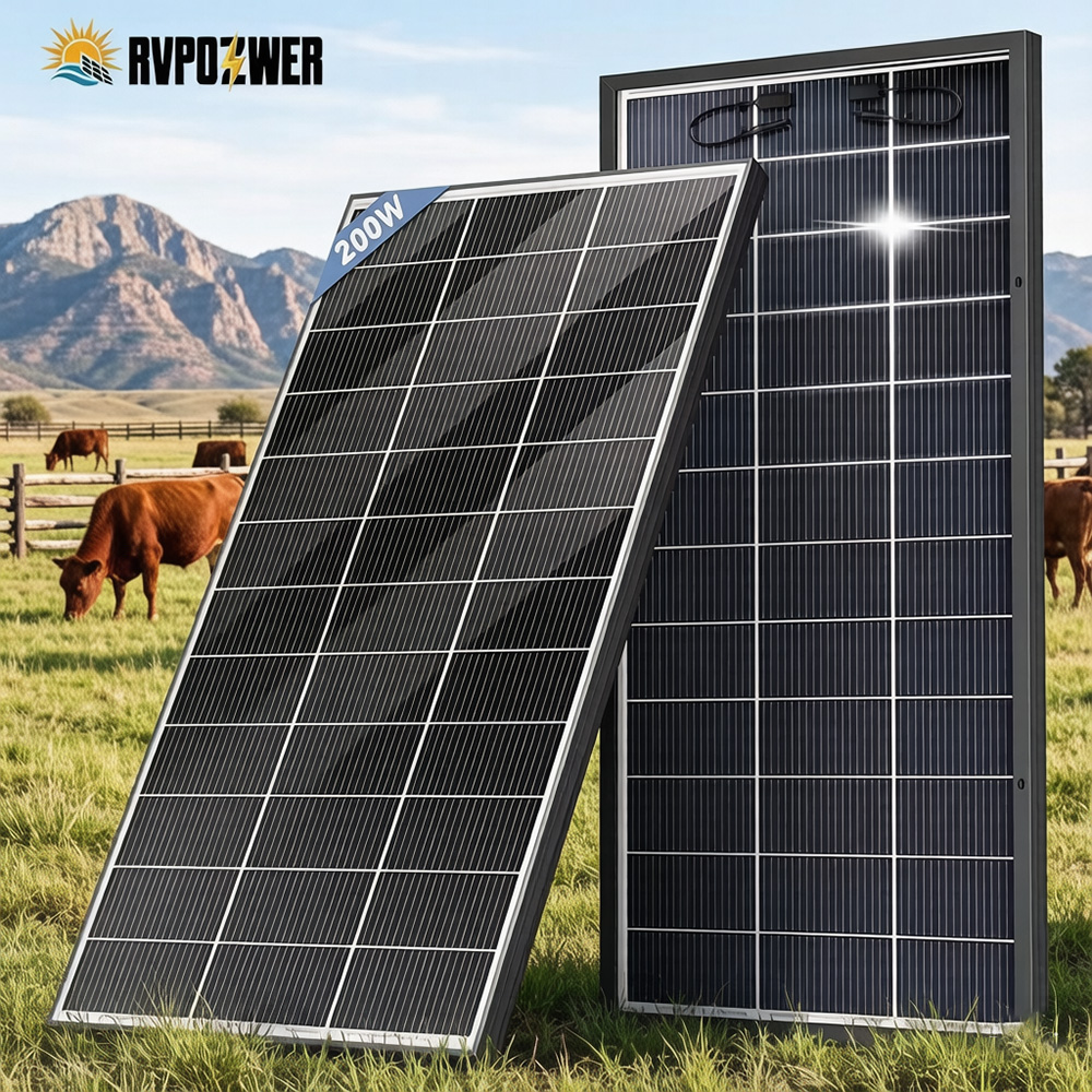 RVPOZWER Bifaciaal Zonnepaneel - Solar Panel 200W recensie en prijs