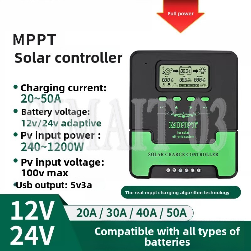 MPPT Solar-laadregelaar 12V/24 - Charge Controller Solar recensie en prijs