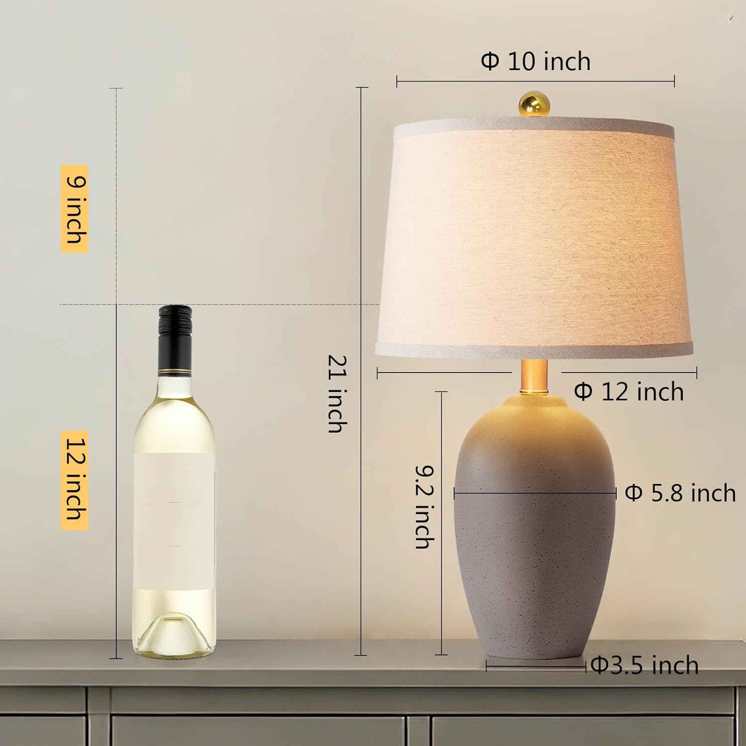 Set van 2 kleine keramische bo - Solar Lamp recensie en prijs