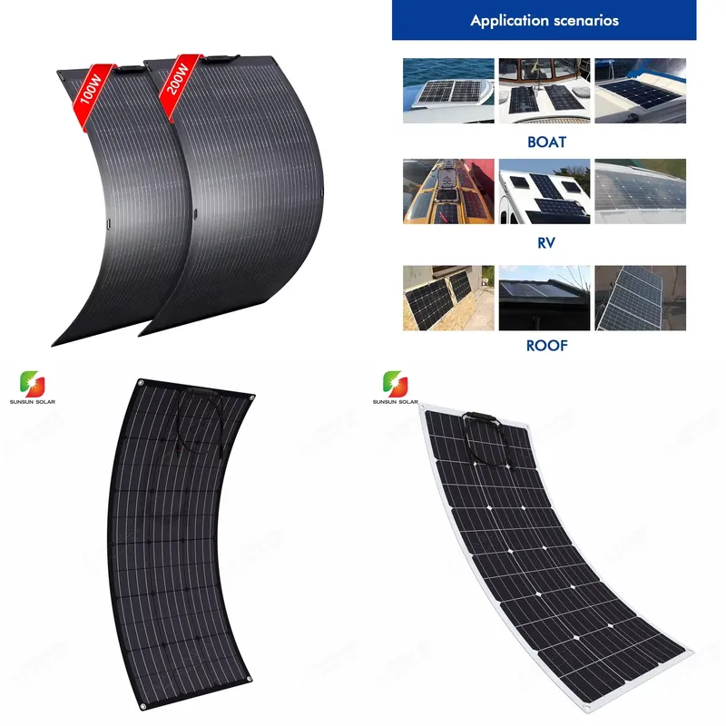 50W 100W 150W 200W Flexibel zo - Solar Panel 200W recensie en prijs