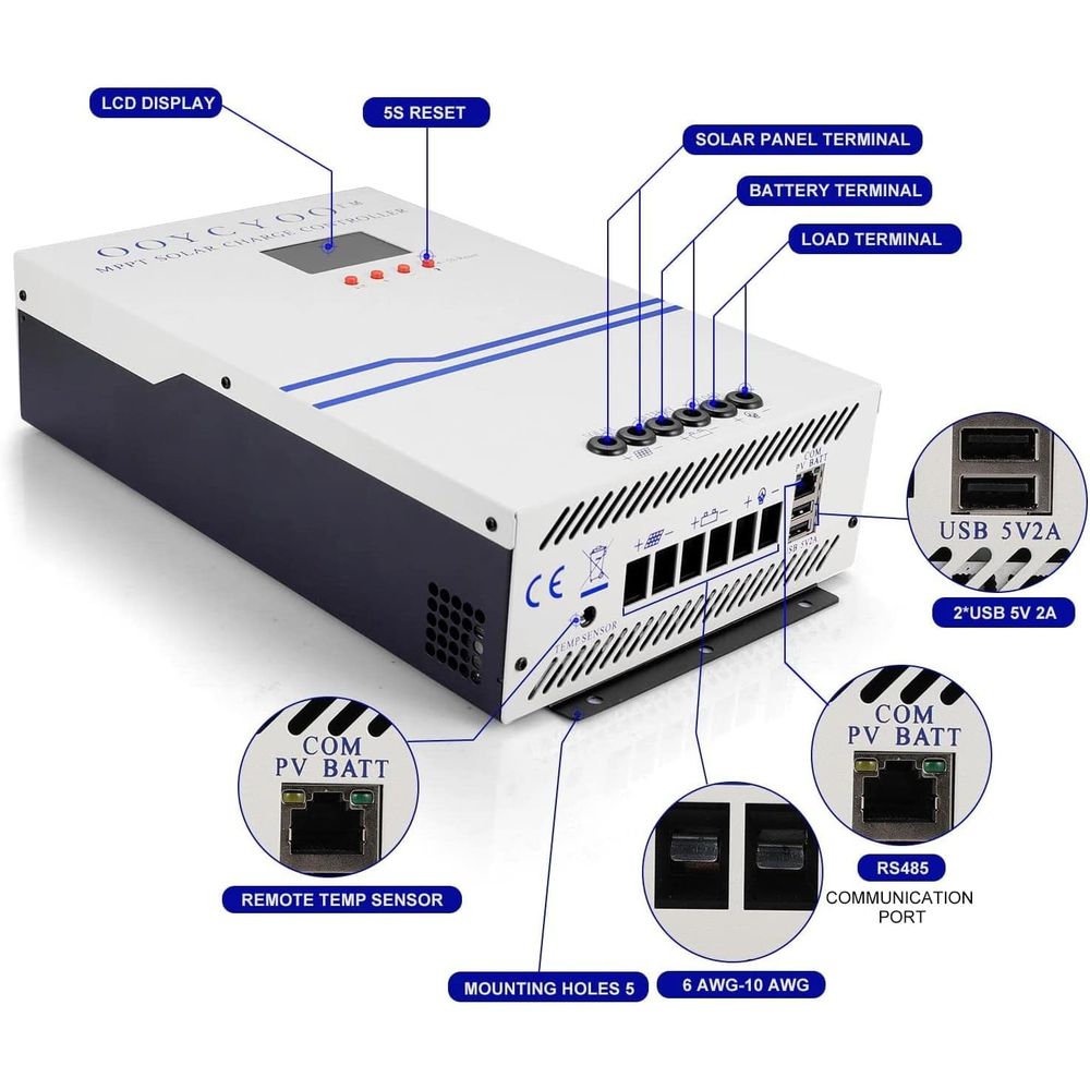100 Amp MPPT Solar Charge Cont - Charge Controller Solar recensie en prijs