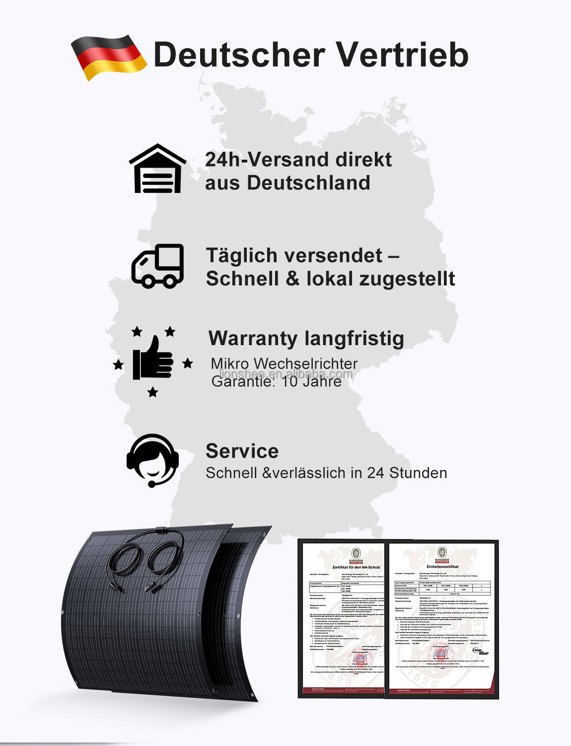 China Duitsland Fabriek Grooth - Solar Panel 200W recensie en prijs